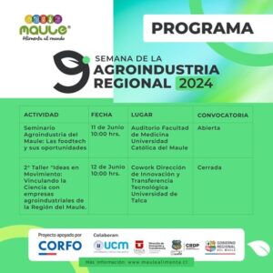Maule Alimenta lanza Semana de la Agroindustria 2024 con foco en la Innovación